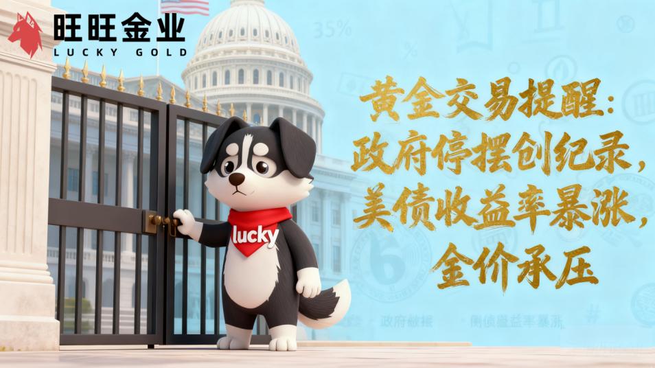 2025年11月6日黄金交易提醒:政府停摆创纪录,美债收益率暴涨,金价承压