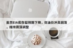 虽然EIA库存超预期下降，但油价冲高回落，维持震荡调整